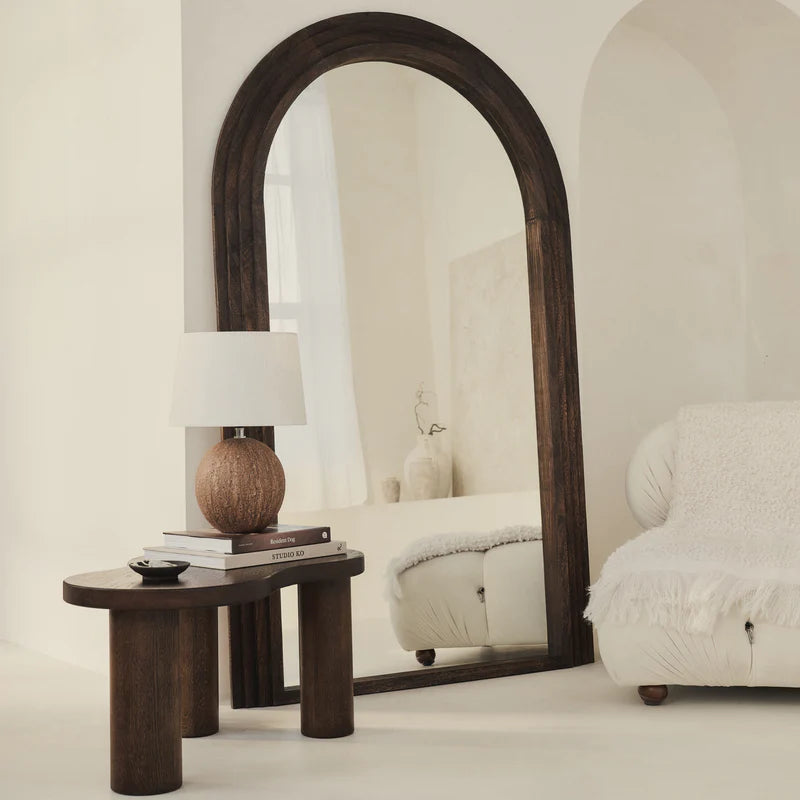 Miroir Arche Luciana en Bois Brûlé 180 x 110 cm