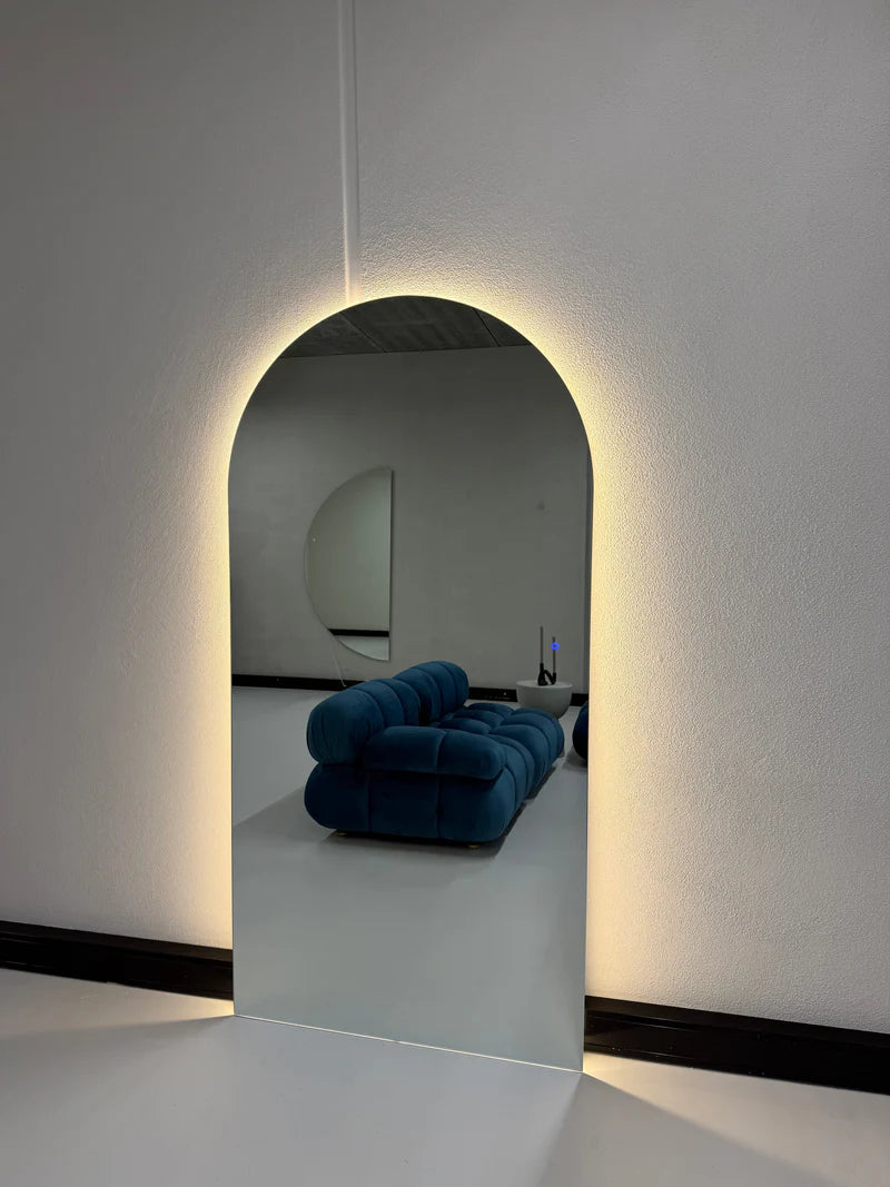 Miroir Mural Luna LED Premium 200x100 cm avec Éclairage Intégré