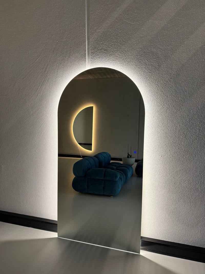 Miroir Mural Luna LED Premium 200x100 cm avec Éclairage Intégré
