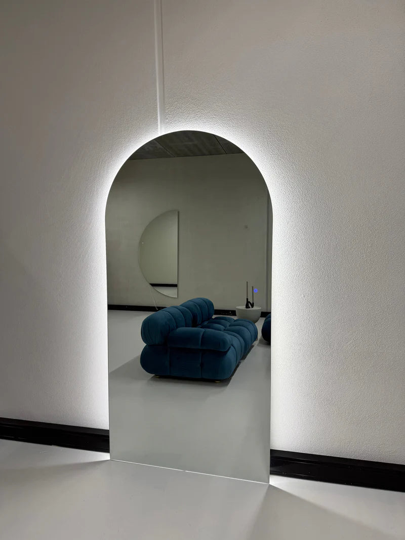 Miroir Mural Luna LED Premium 200x100 cm avec Éclairage Intégré