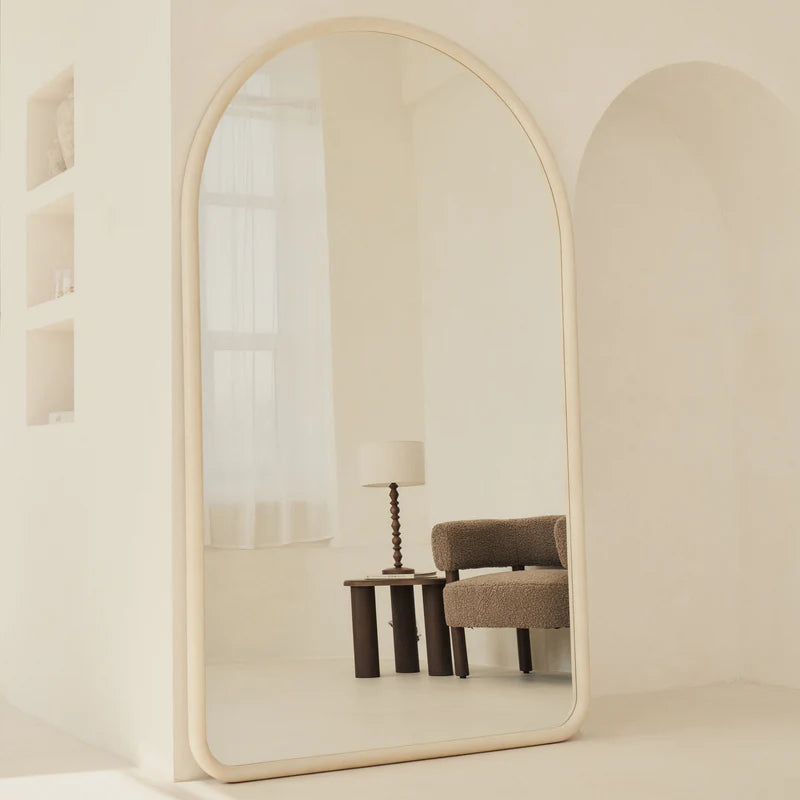 Grand Miroir Arche Amora Effet Ciment 200 cm x 120 cm