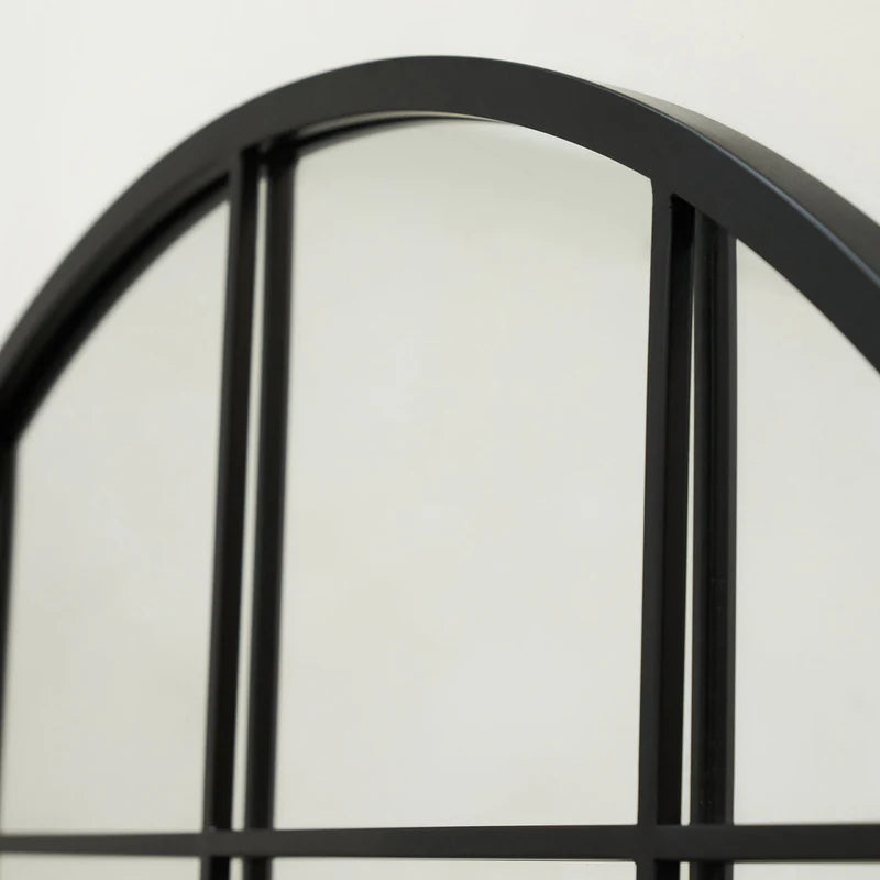 Miroir Arche Brooklyn en Métal Noir 200 cm x 120 cm