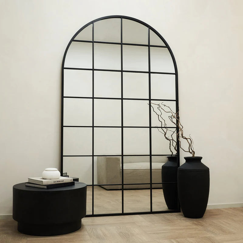 Miroir Arche Brooklyn en Métal Noir 200 cm x 120 cm