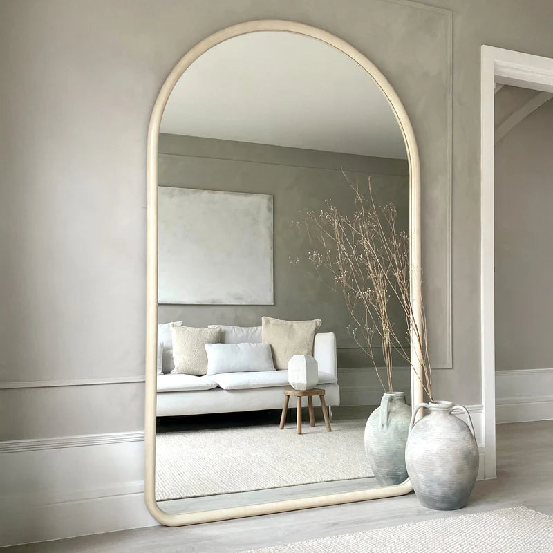 Grand Miroir Arche Amora Effet Ciment 200 cm x 120 cm